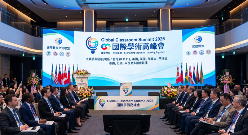 國際教育交流聯盟第四區辦事處與國際夥伴共同辦理「Global Classroom Summit 2026 國際學術高峰會」，鼓勵國一、國二、高一、高二學生踴躍報名參加